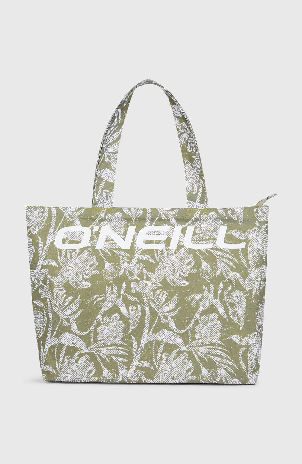 Coastal Print Tote Bag Women - Green Textured Jungle