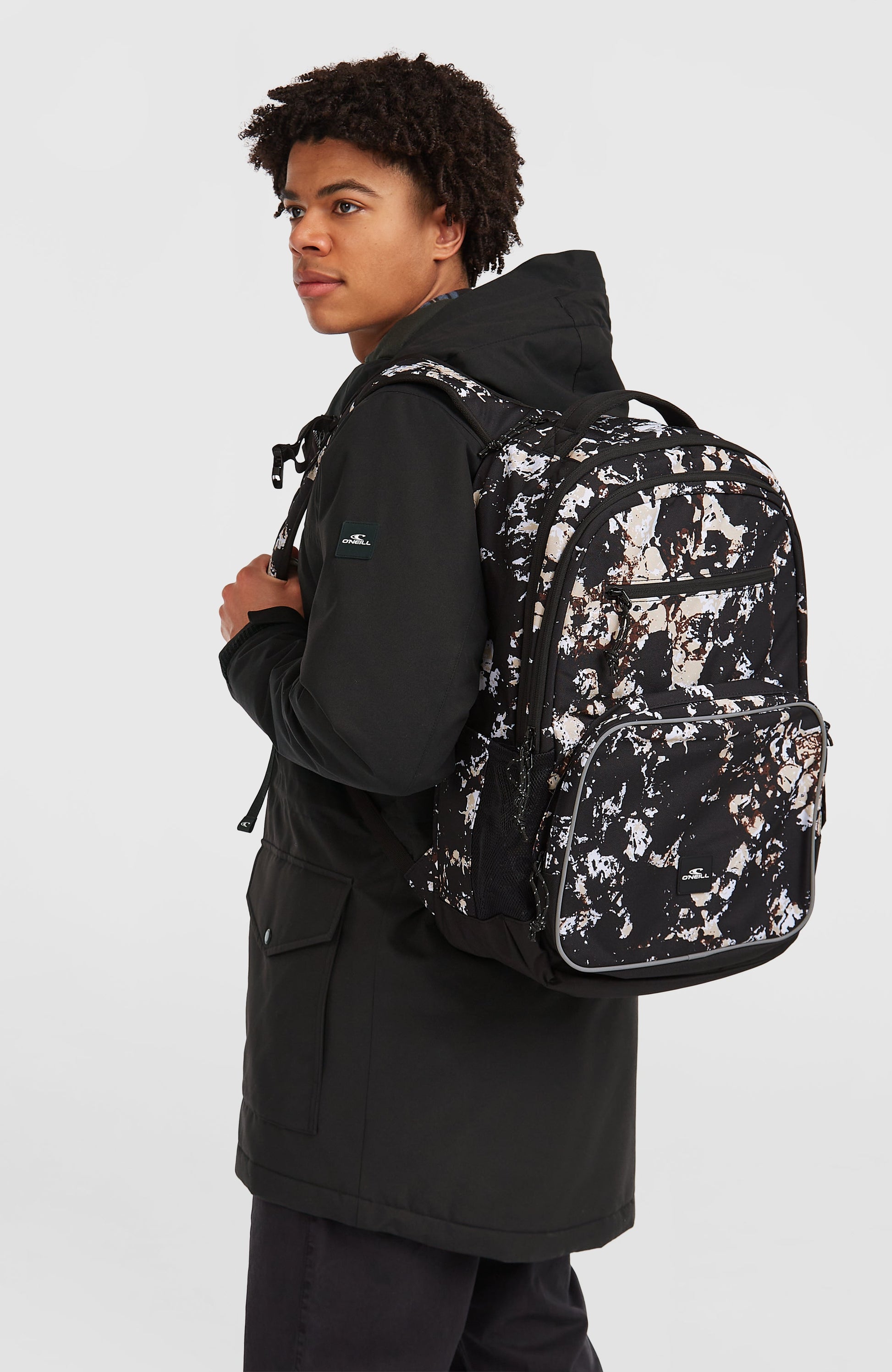 President Backpack Women|Men - Black/Beige Quarry