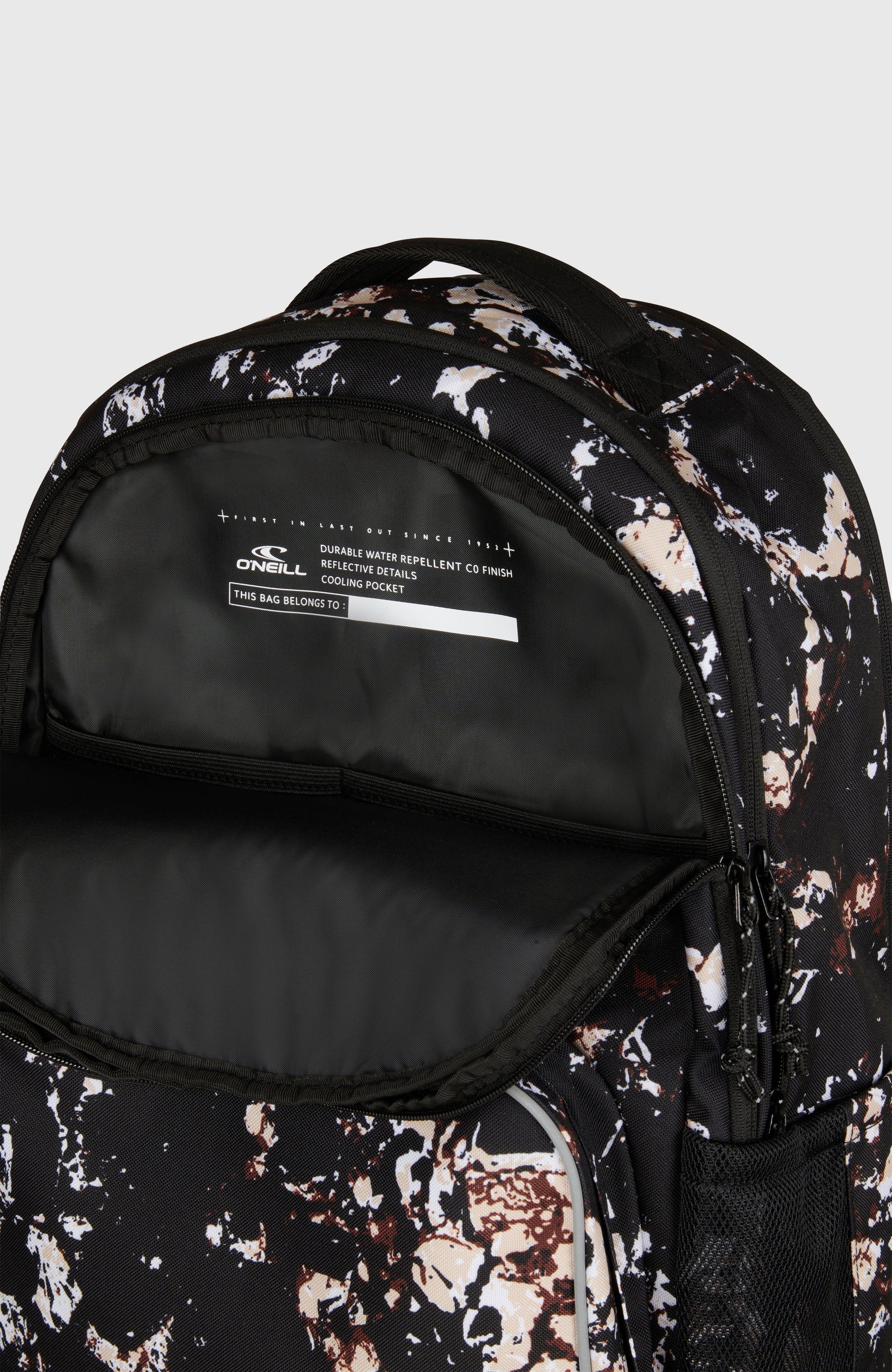 President Backpack Women|Men - Black/Beige Quarry