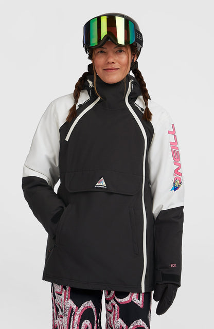 FWC'Play Asymmetric Snow Jacket Women - Black Out Colour Block