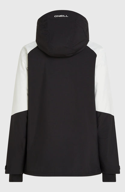 FWC'Play Asymmetric Snow Jacket Women - Black Out Colour Block