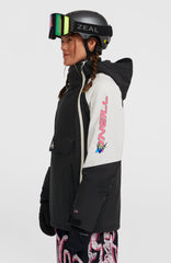 FWC'Play Asymmetric Snow Jacket Women - Black Out Colour Block