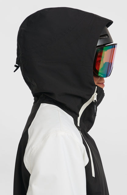 FWC'Play Asymmetric Snow Jacket Women - Black Out Colour Block