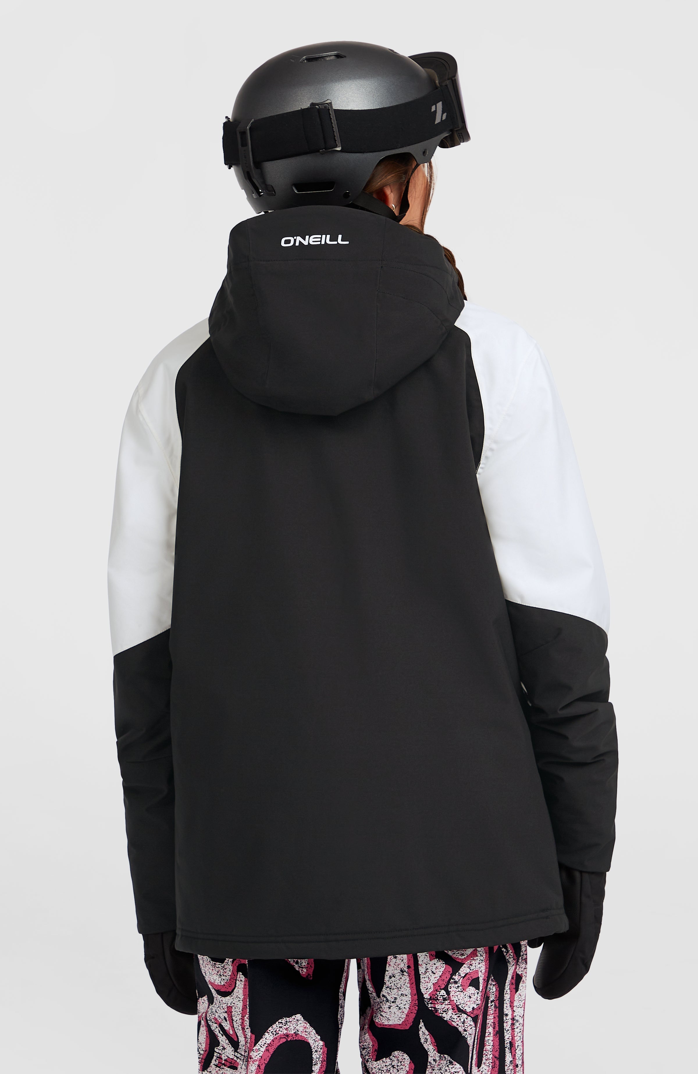 FWC'Play Asymmetric Snow Jacket Women - Black Out Colour Block
