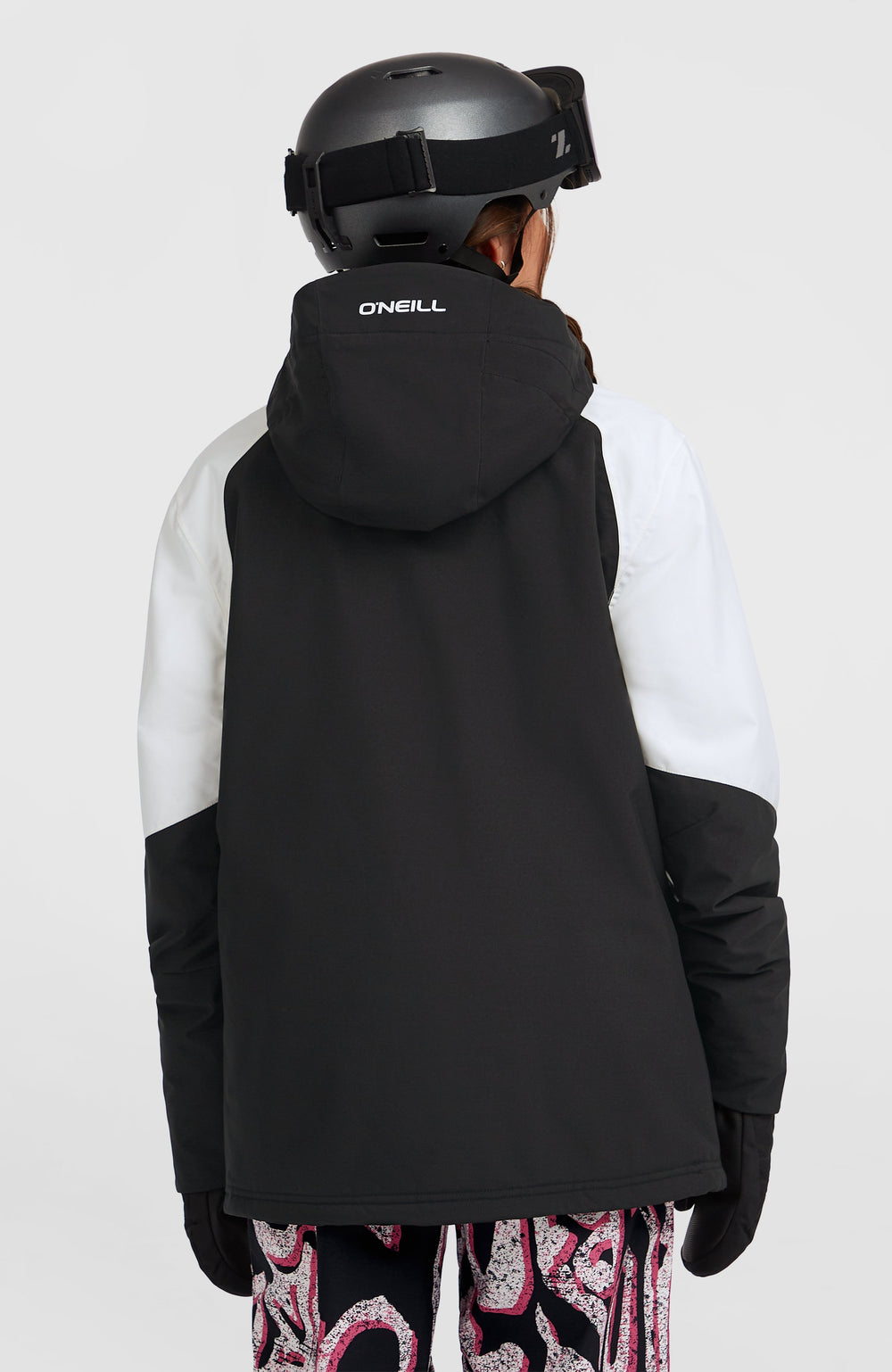 FWC'Play Asymmetric Snow Jacket Women - Black Out Colour Block