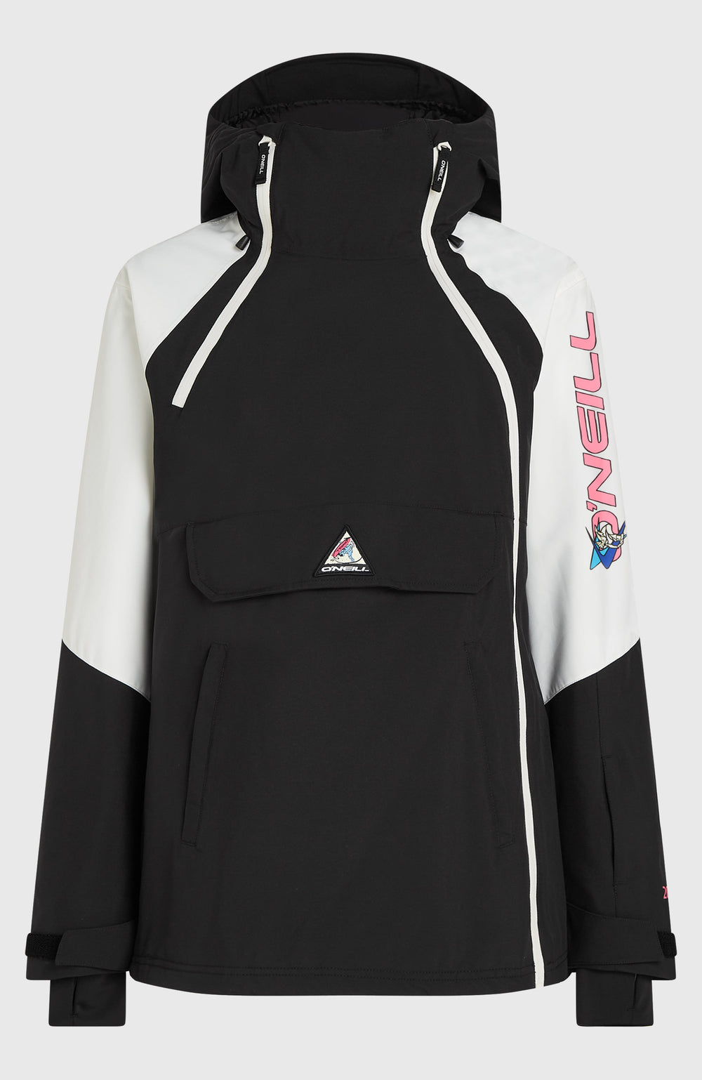 FWC'Play Asymmetric Snow Jacket Women - Black Out Colour Block