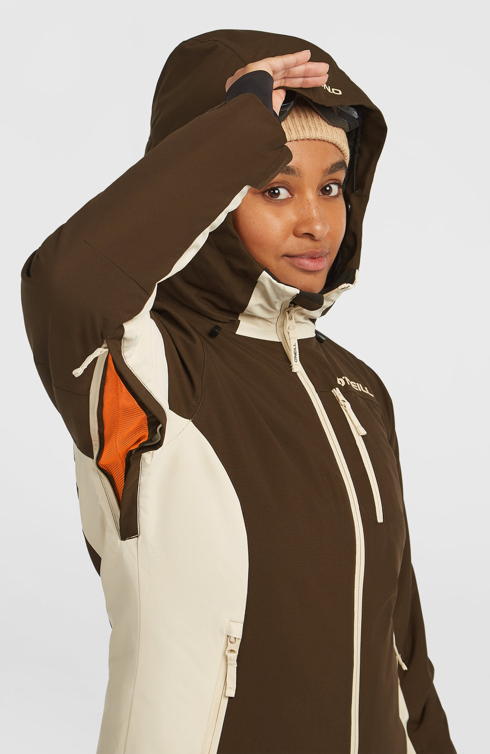 FWC'Cruz Duo Snow Jacket Women - Coffee Bean Colour Block