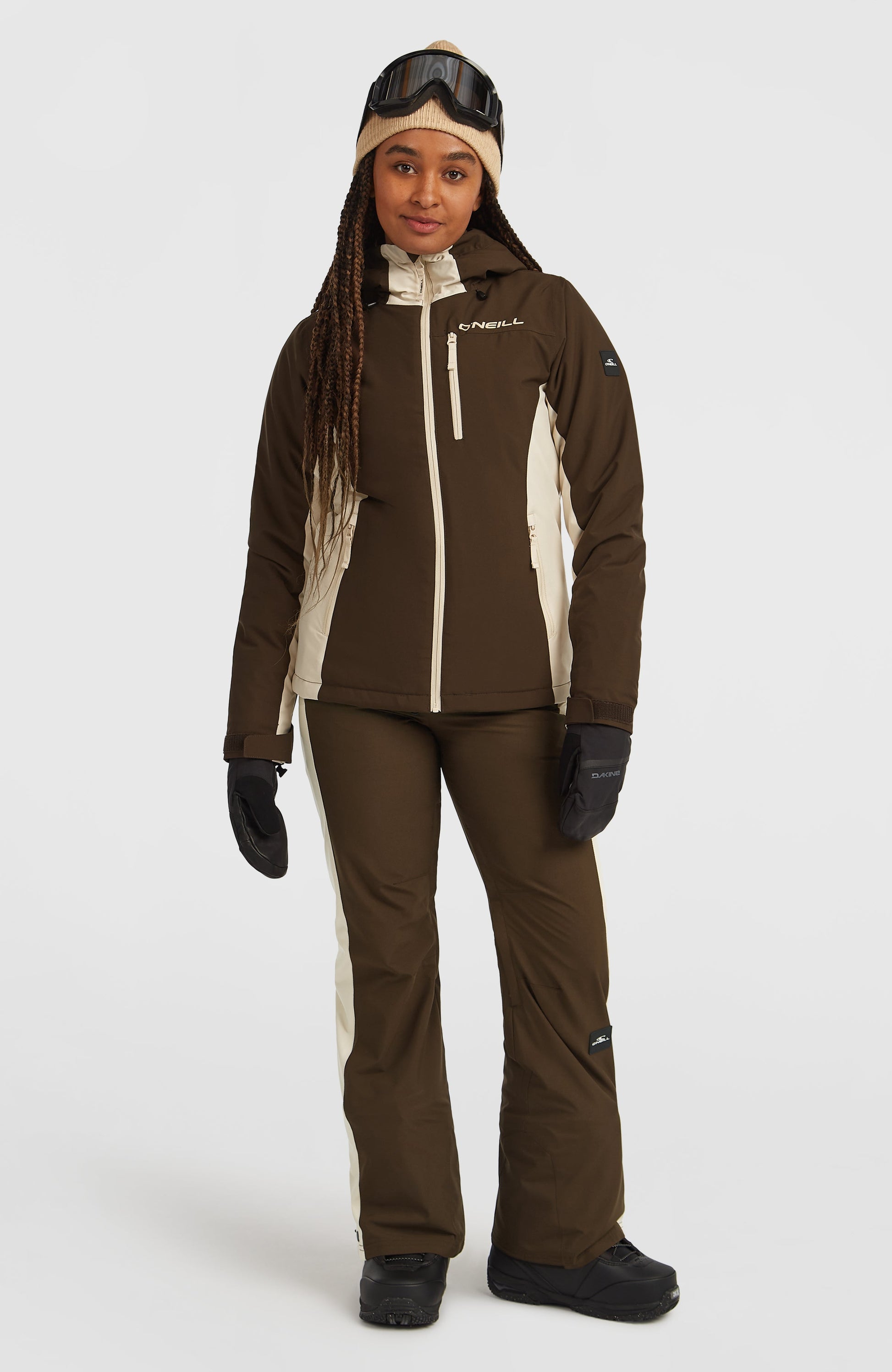 FWC'Cruz Duo Snow Jacket Women - Coffee Bean Colour Block
