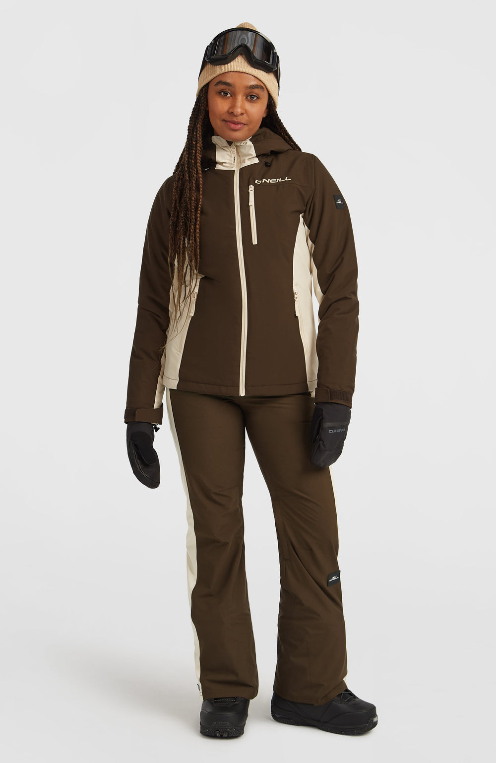 FWC'Cruz Duo Snow Jacket Women - Coffee Bean Colour Block