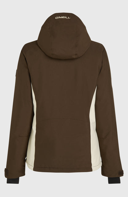 FWC'Cruz Duo Snow Jacket Women - Coffee Bean Colour Block