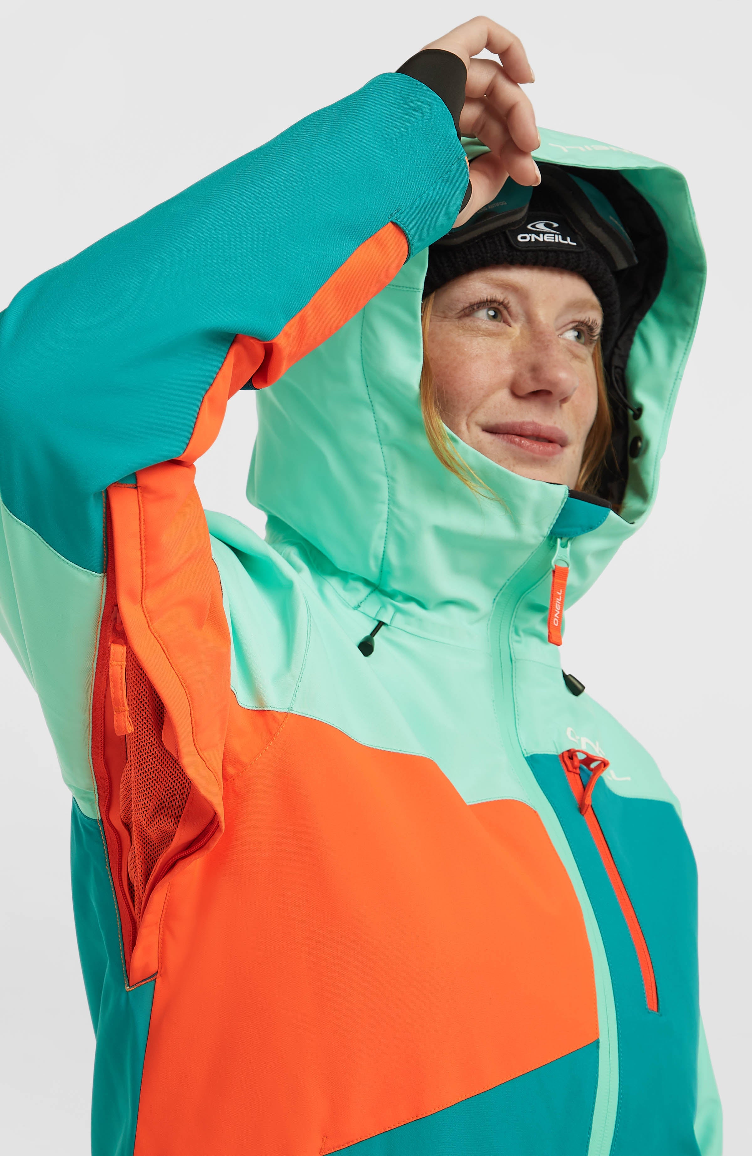 FWC'Cruz Triple Snow Jacket Women - Retro Mint Colour Block