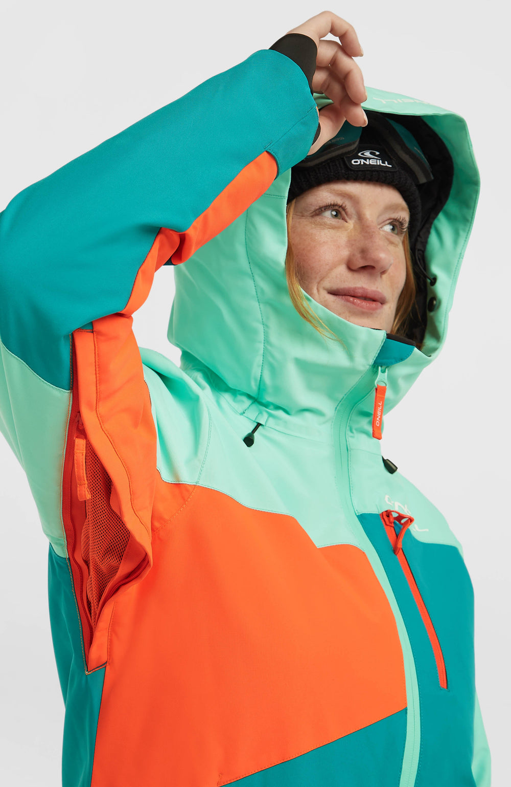 FWC'Cruz Triple Snow Jacket Women - Retro Mint Colour Block