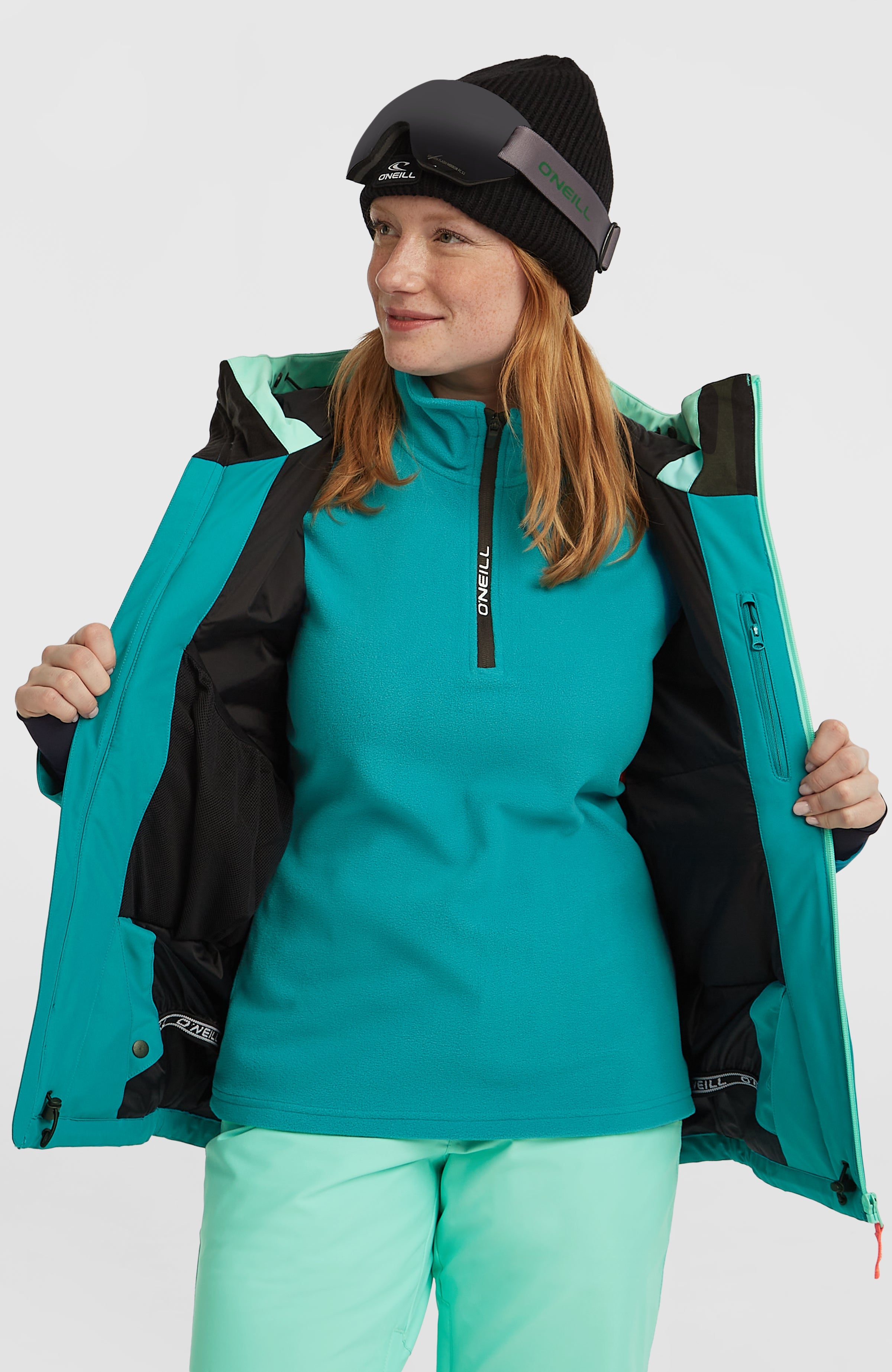 FWC'Cruz Triple Snow Jacket Women - Retro Mint Colour Block