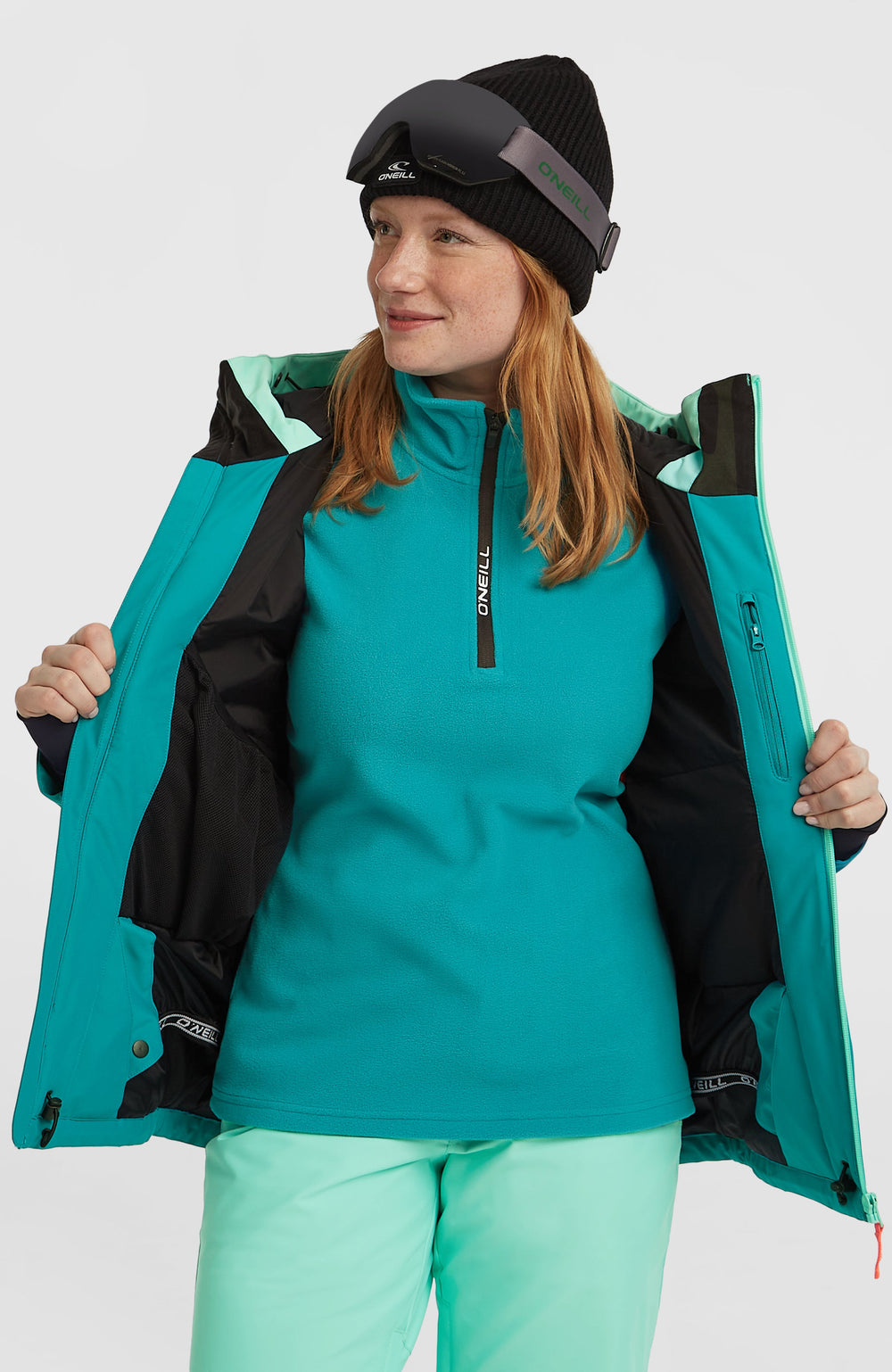 FWC'Cruz Triple Snow Jacket Women - Retro Mint Colour Block