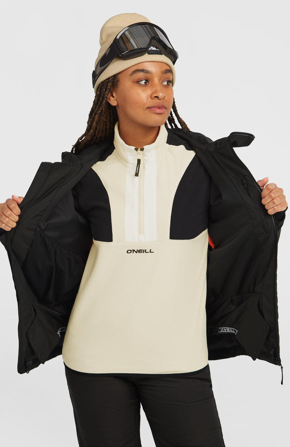 FWC'Cruz Melange Snow Jacket Women - Raven