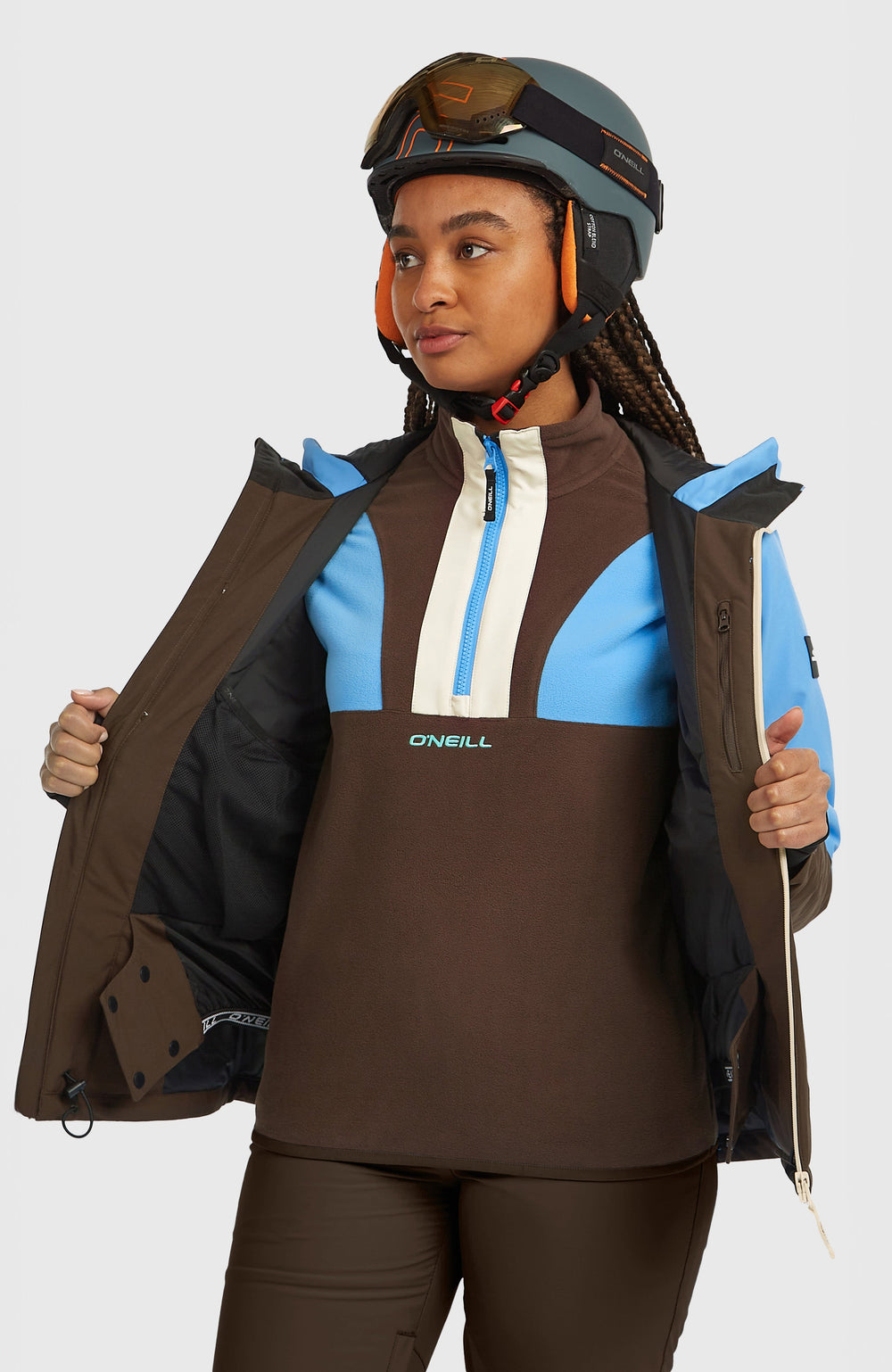 FWC'Cruz Triple Snow Jacket Women - Blue Poppy Colour Block