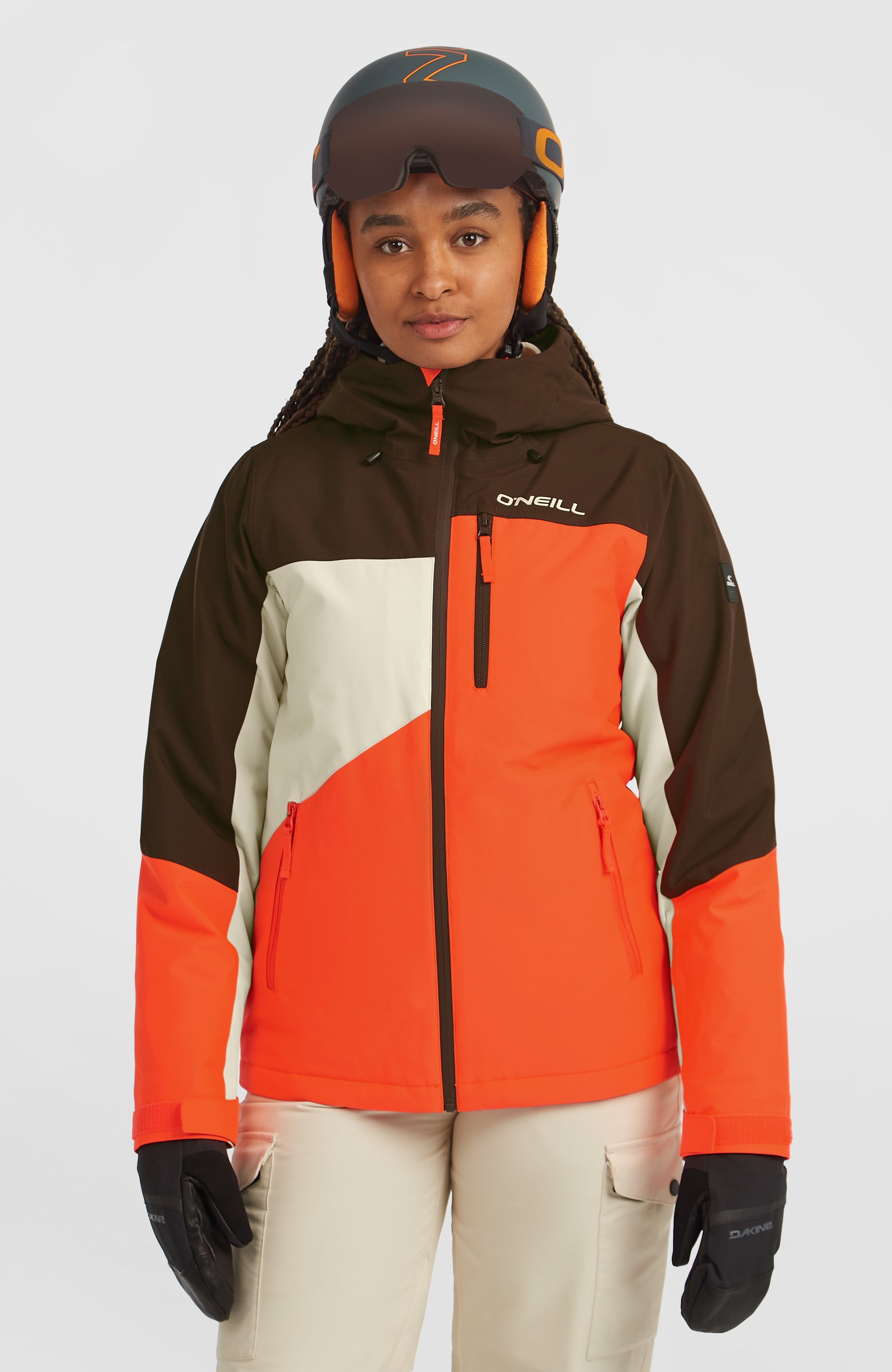 FWC'Cruz Triple Snow Jacket Women - Coffee Bean Colour Block