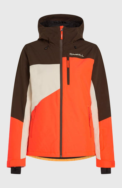 FWC'Cruz Triple Snow Jacket Women - Coffee Bean Colour Block