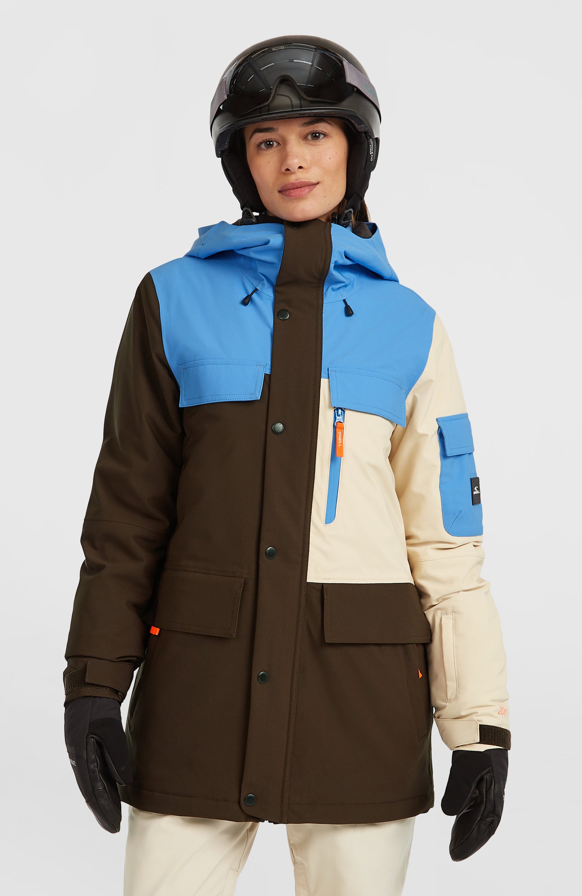 FWC'Peak Pro Snow Jacket Women - Blue Poppy Colour Block