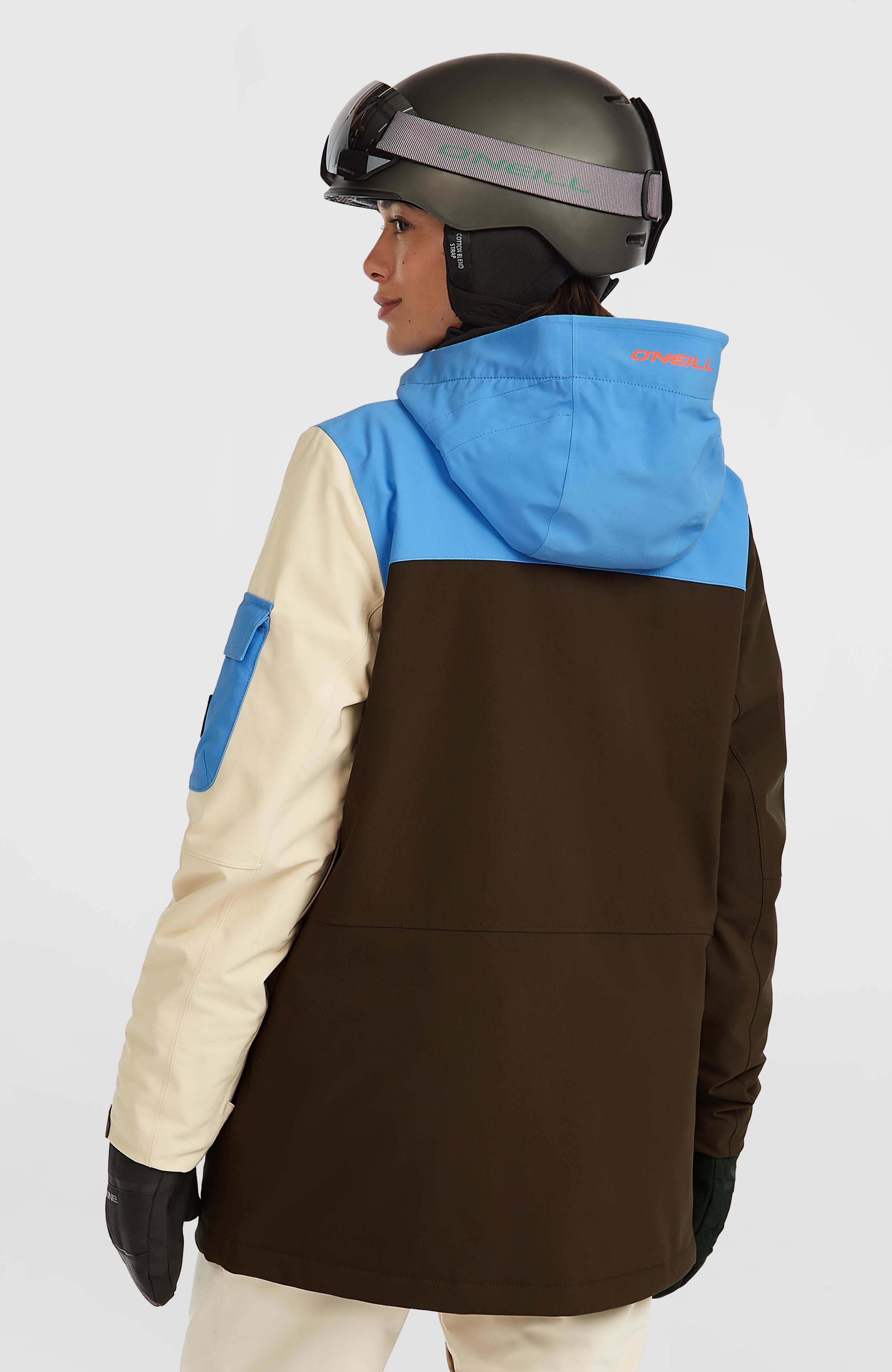 FWC'Peak Pro Snow Jacket Women - Blue Poppy Colour Block
