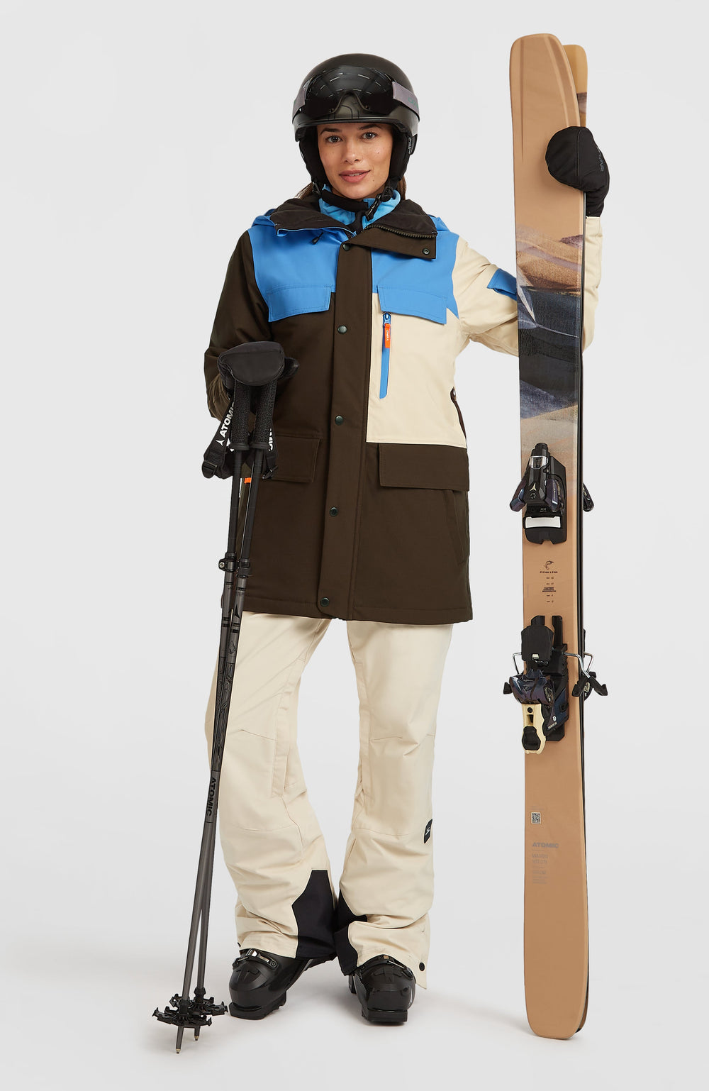 FWC'Peak Pro Snow Jacket Women - Blue Poppy Colour Block