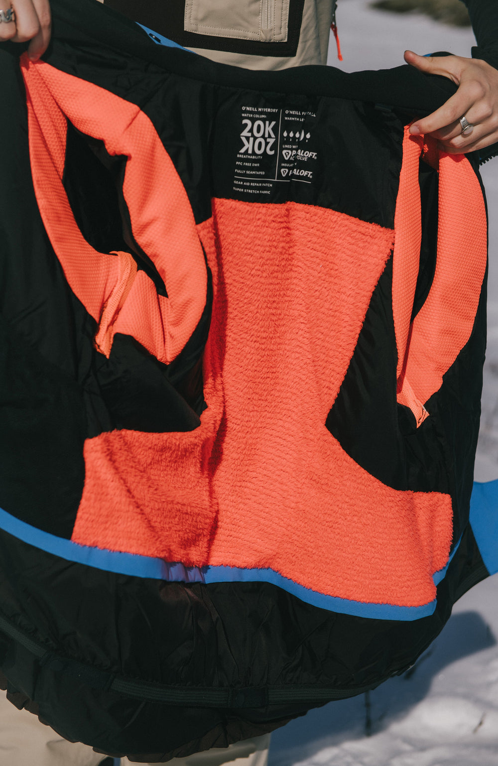 FWC'Peak Pro Snow Jacket Women - Blue Poppy Colour Block