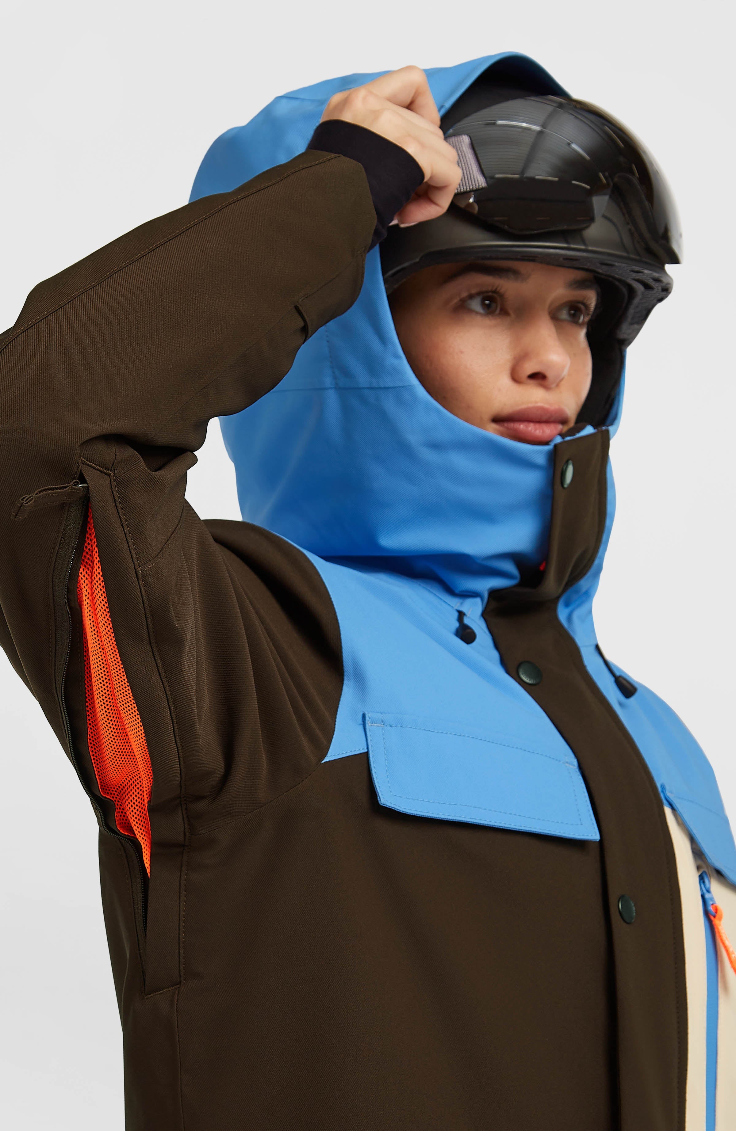 FWC'Peak Pro Snow Jacket Women - Blue Poppy Colour Block