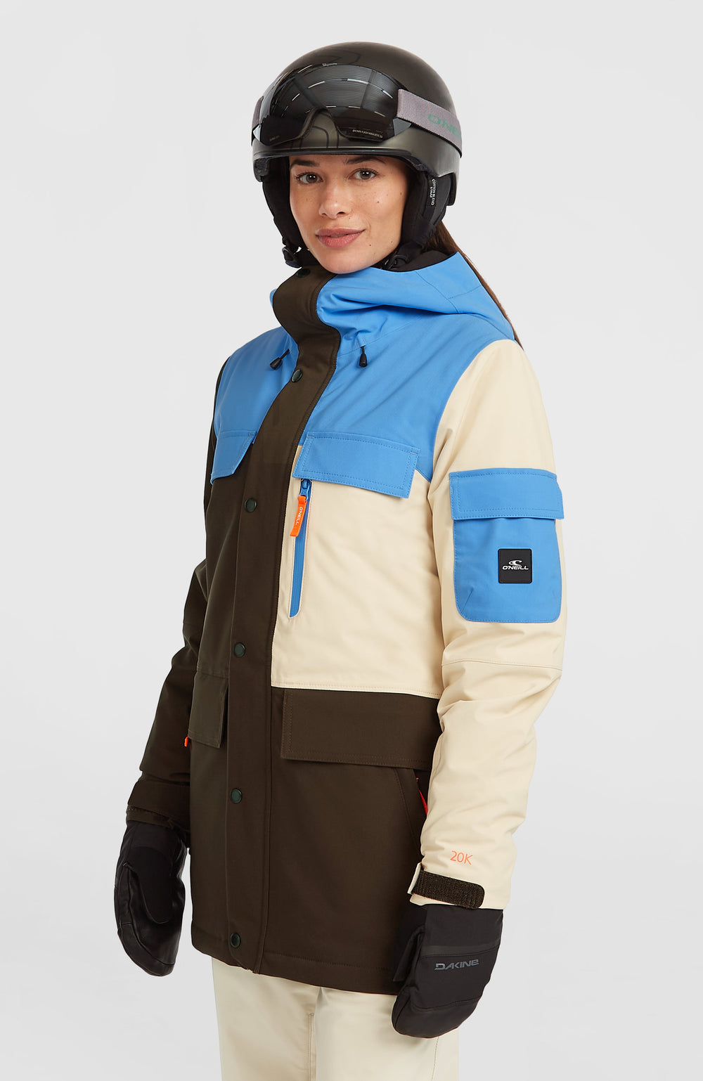 FWC'Peak Pro Snow Jacket Women - Blue Poppy Colour Block