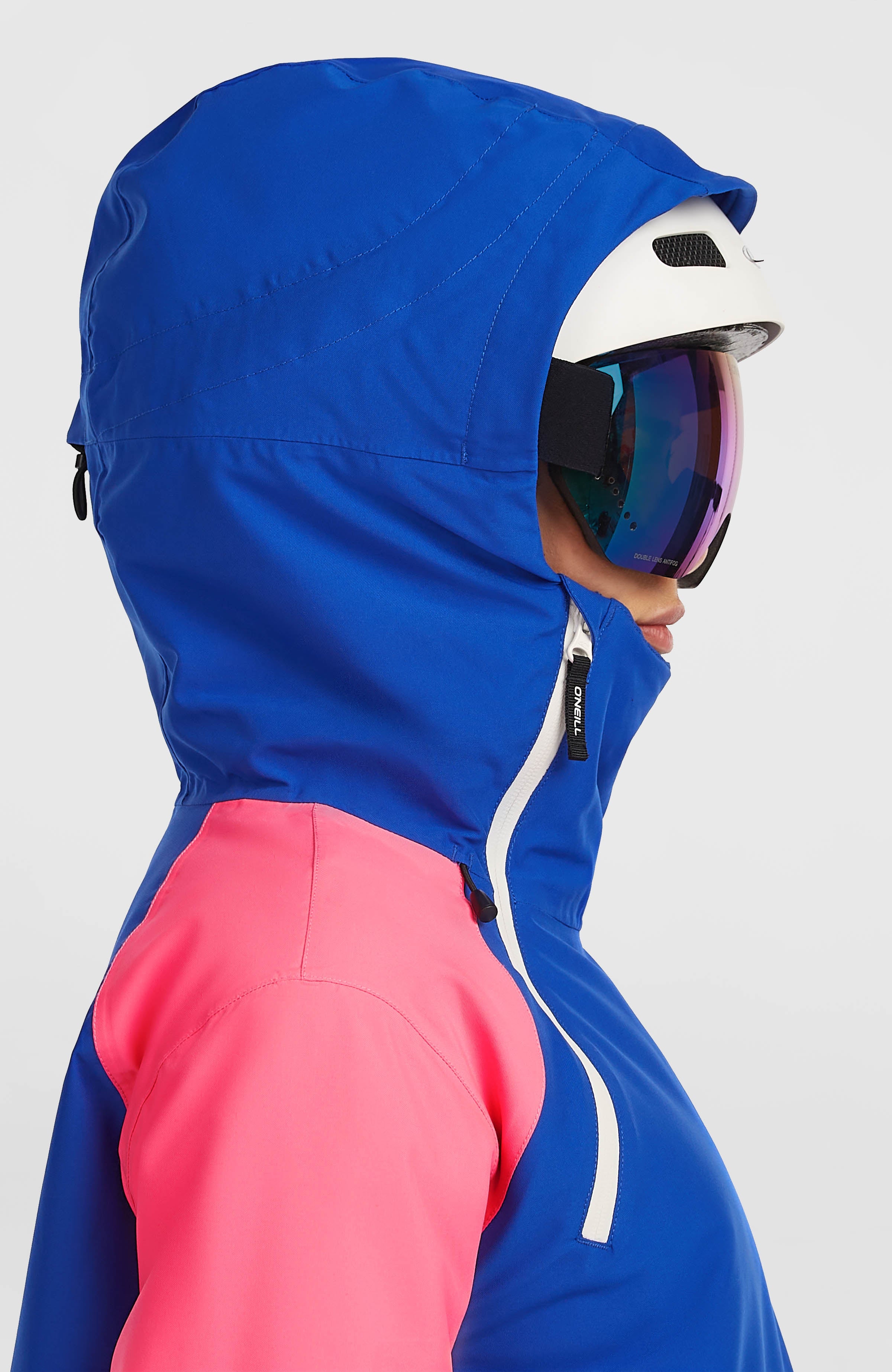 FWC'Play Asymmetric Snow Jacket Women - Active Blue Colour Block