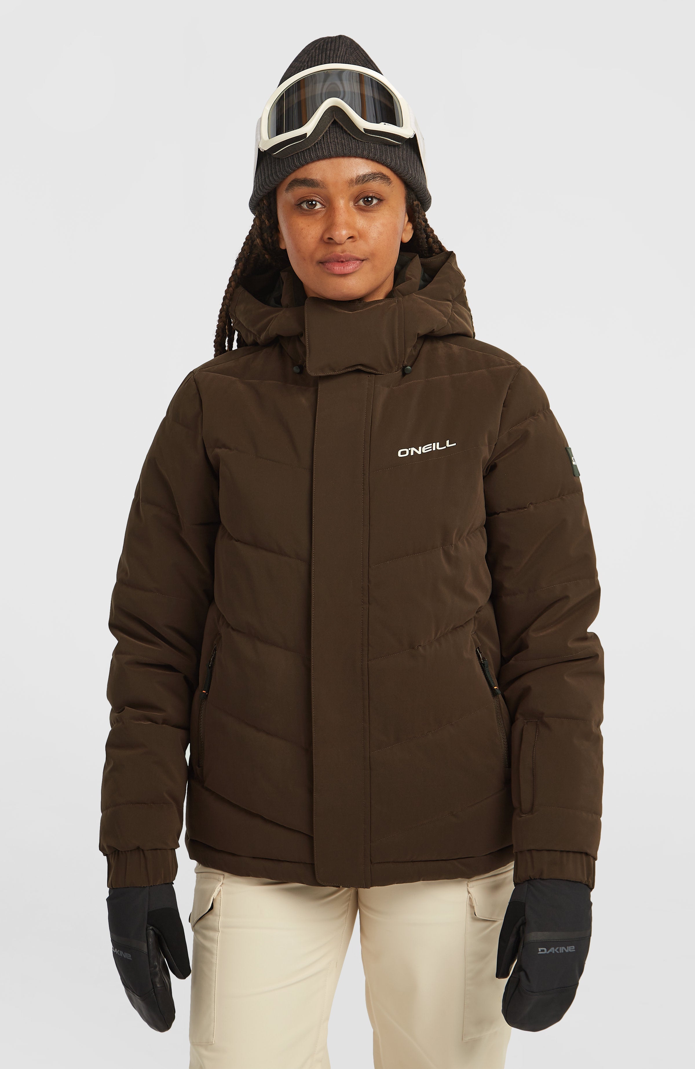 FWC'Cruz Hybrid Puffer Snow Jacket Women - Coffee Bean