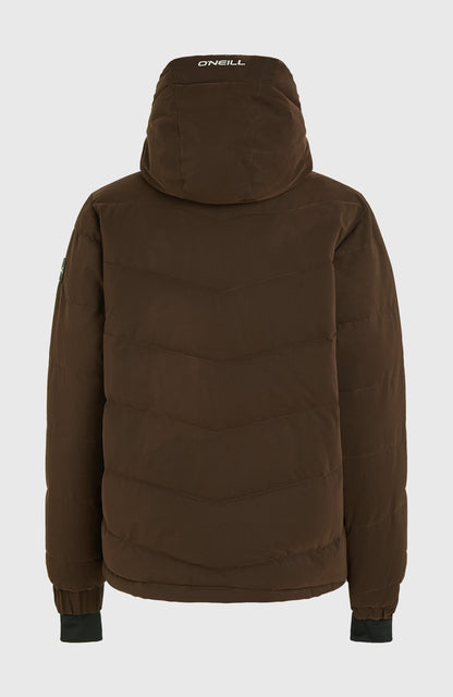 FWC'Cruz Hybrid Puffer Snow Jacket Women - Coffee Bean