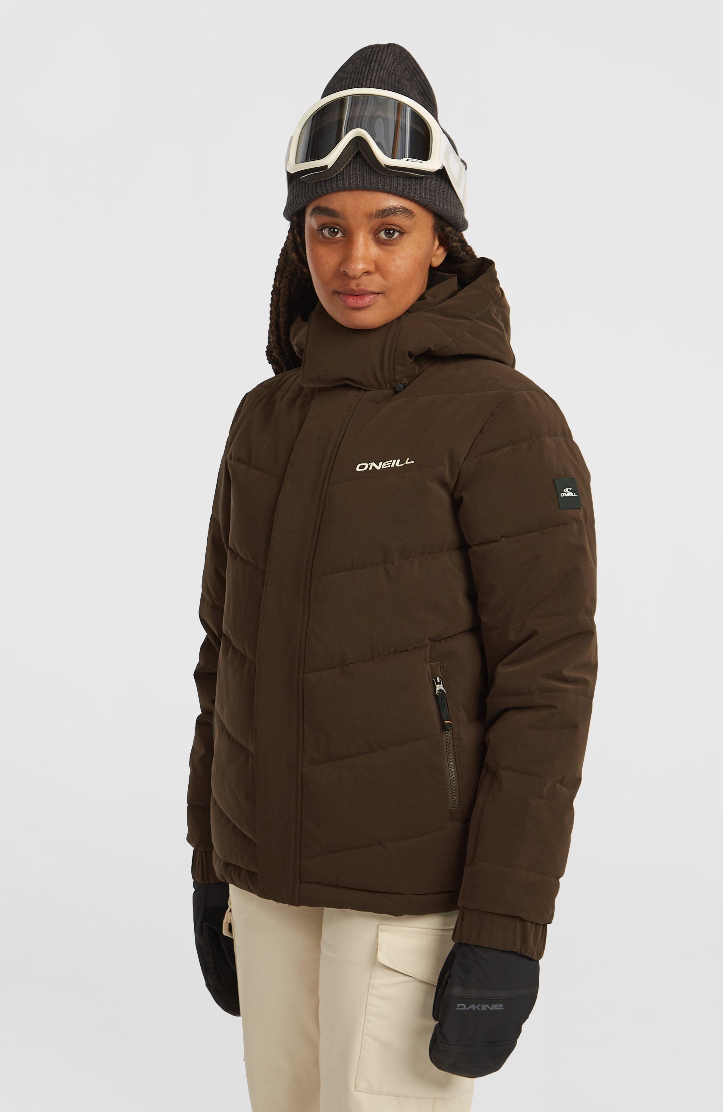 FWC'Cruz Hybrid Puffer Snow Jacket Women - Coffee Bean