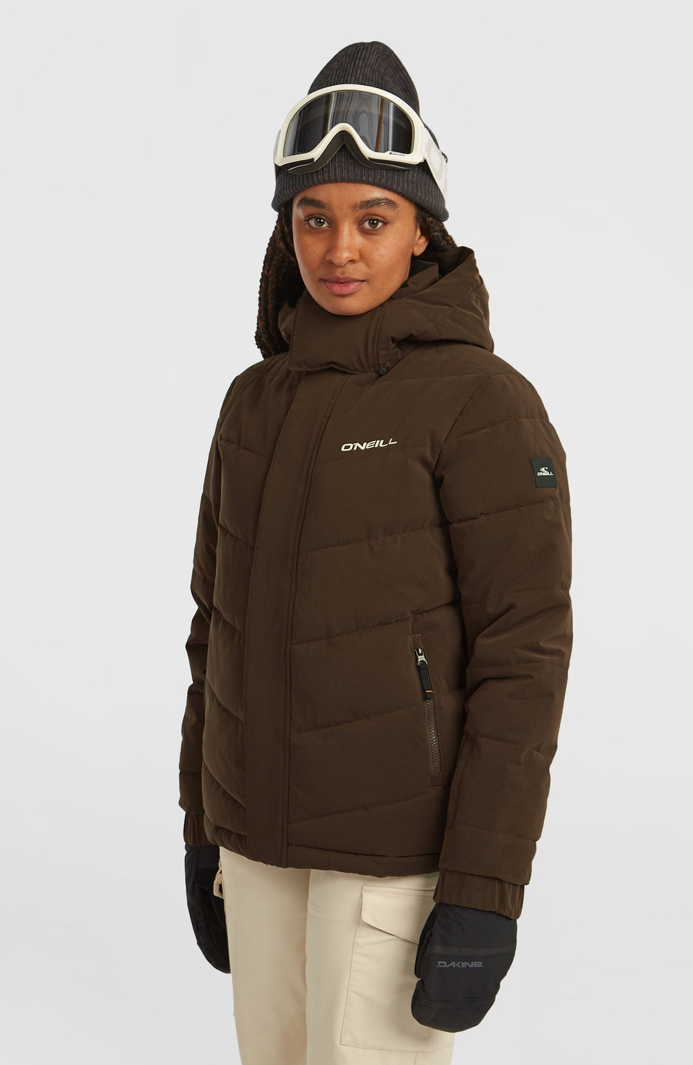 FWC'Cruz Hybrid Puffer Snow Jacket Women - Coffee Bean