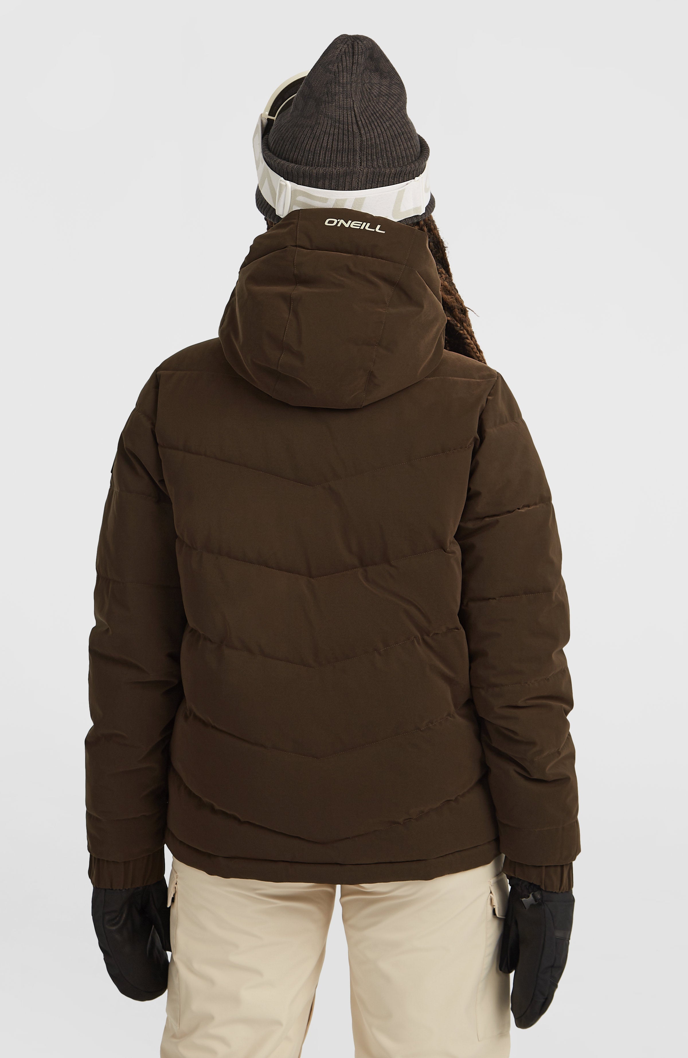 FWC'Cruz Hybrid Puffer Snow Jacket Women - Coffee Bean