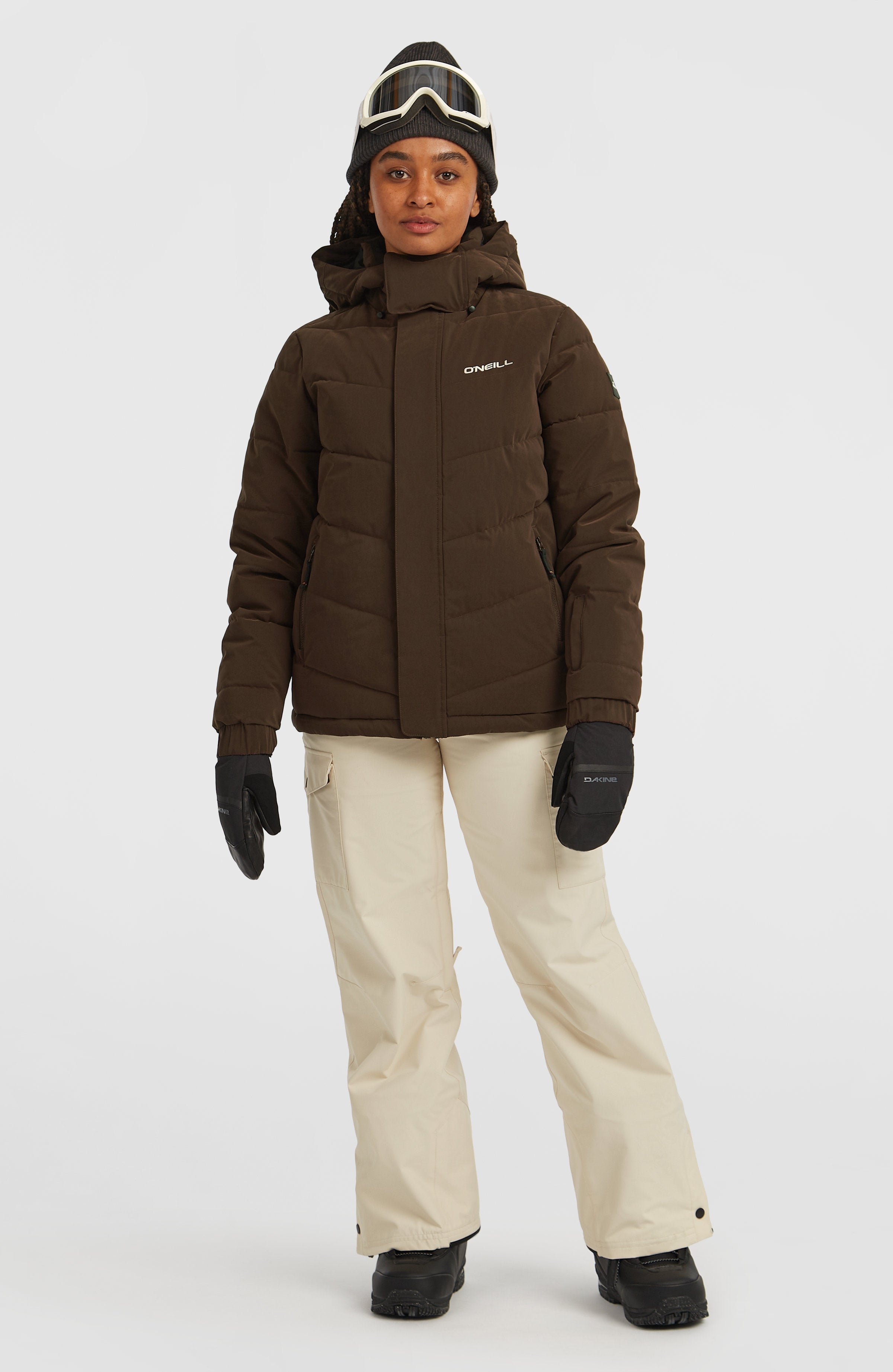 FWC'Cruz Hybrid Puffer Snow Jacket Women - Coffee Bean