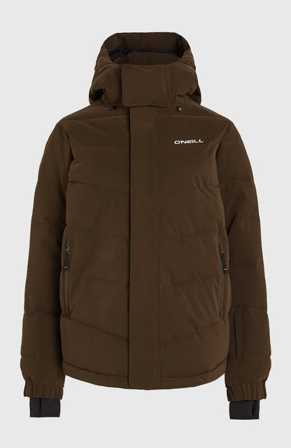 FWC'Cruz Hybrid Puffer Snow Jacket Women - Coffee Bean