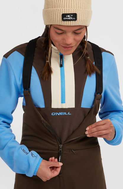 FWC'Cruz Softshell Suspender Snow Pants Women - Coffee Bean