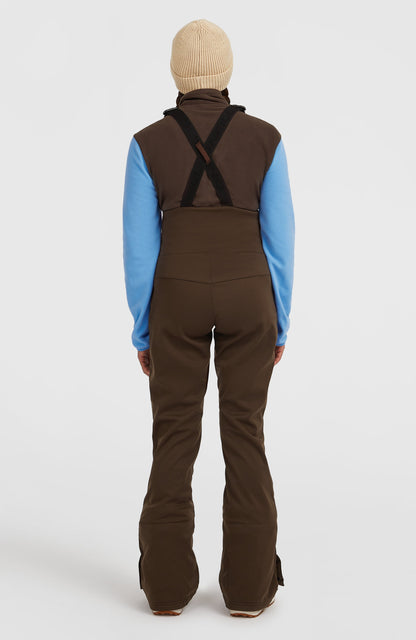 FWC'Cruz Softshell Suspender Snow Pants Women - Coffee Bean