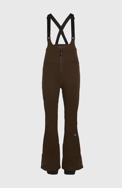 FWC'Cruz Softshell Suspender Snow Pants Women - Coffee Bean