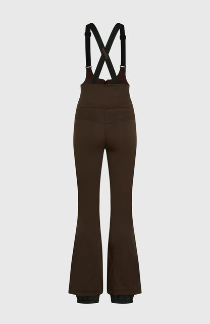 FWC'Cruz Softshell Suspender Snow Pants Women - Coffee Bean