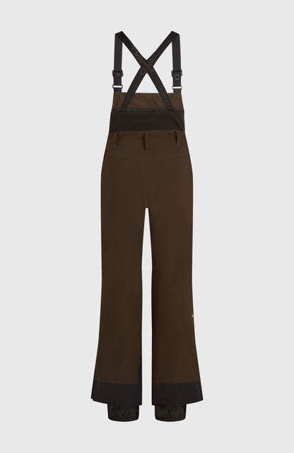 FWC'Peak Bib Snow Pants Women - Coffee Bean Colour Block
