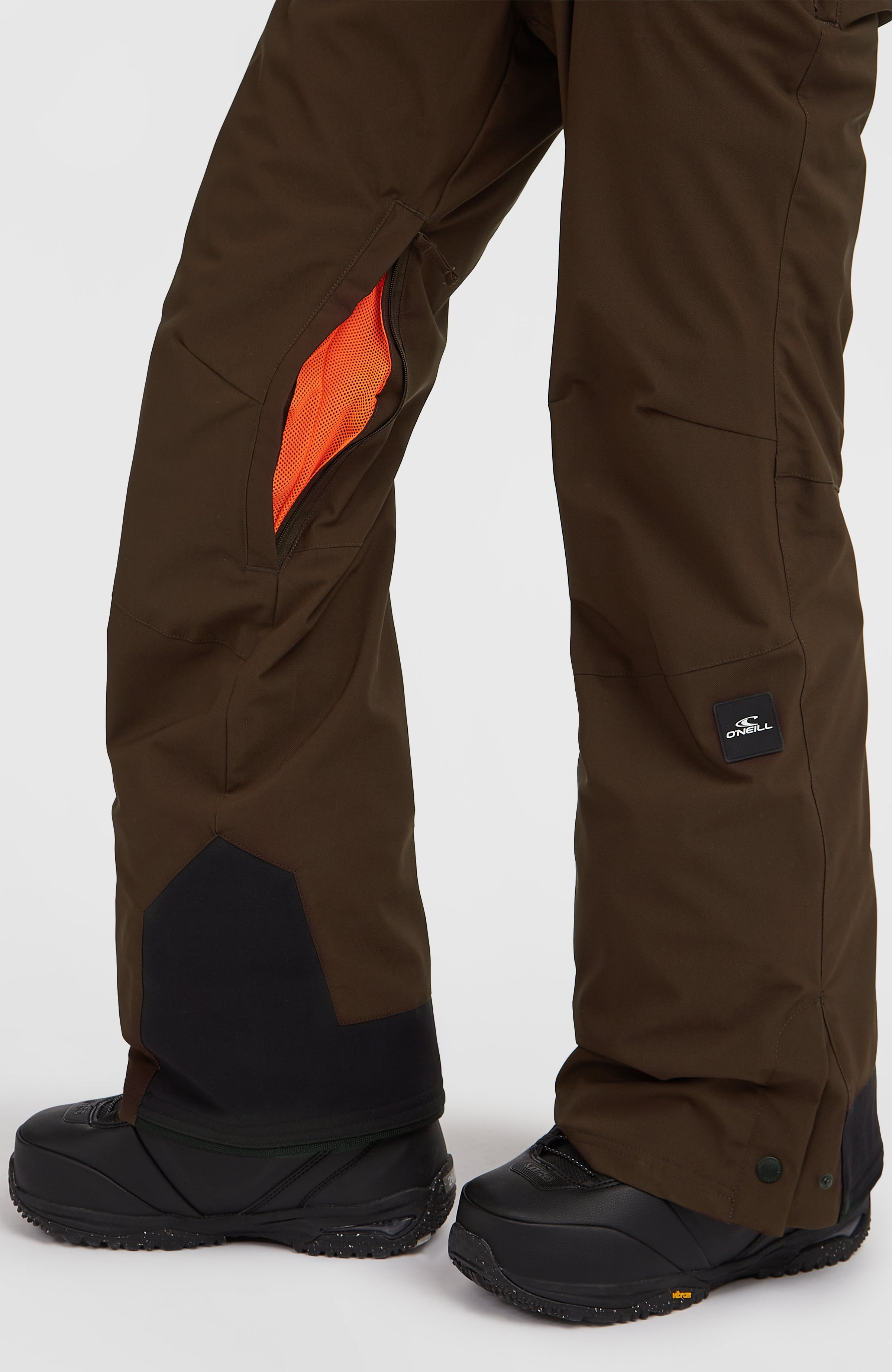 FWC'Peak Bib Snow Pants Women - Coffee Bean Colour Block