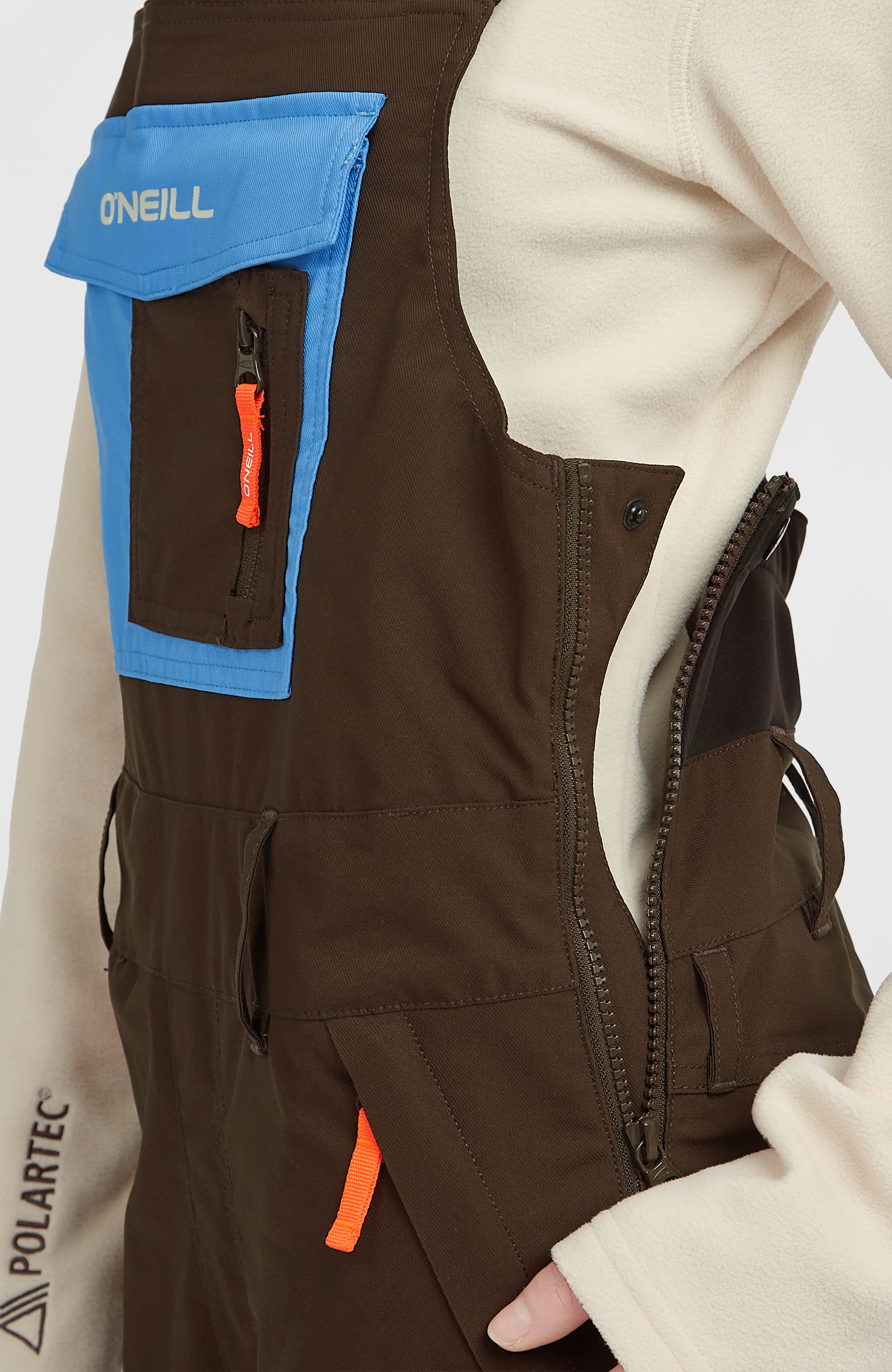 FWC'Peak Bib Snow Pants Women - Coffee Bean Colour Block