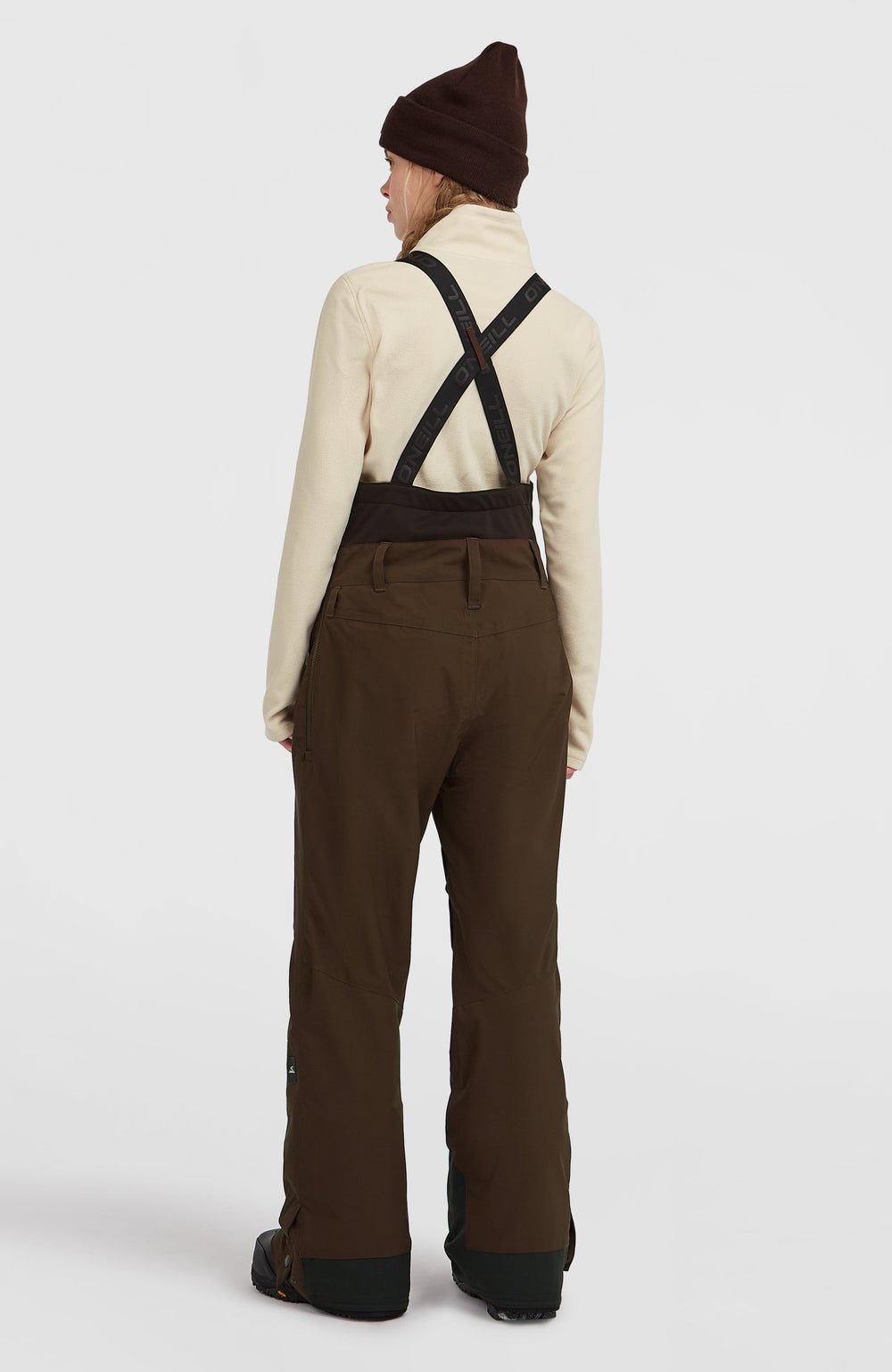 FWC'Peak Bib Snow Pants Women - Coffee Bean Colour Block