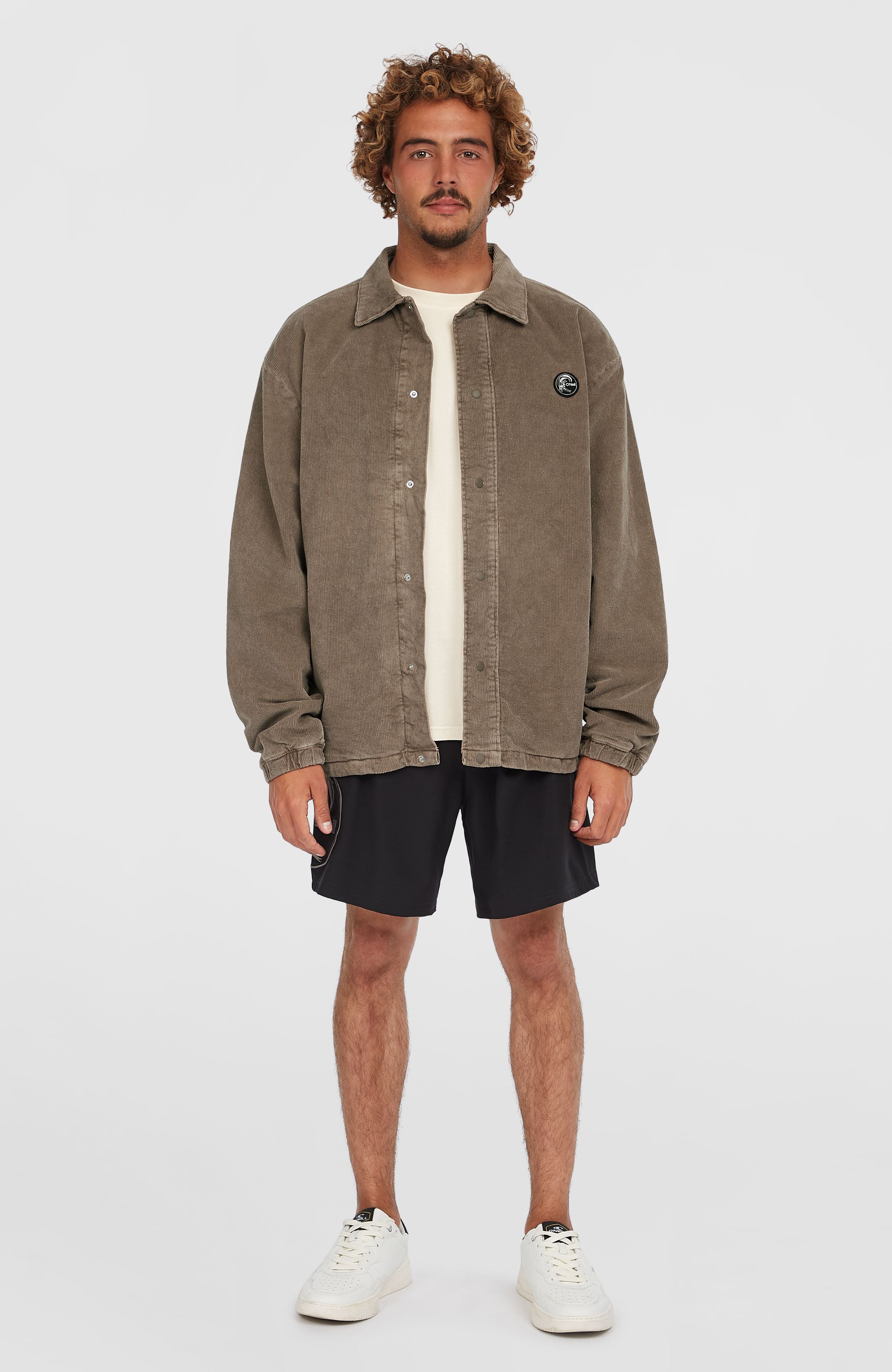 Cord Coach Jacket Men - Pure Cashmere