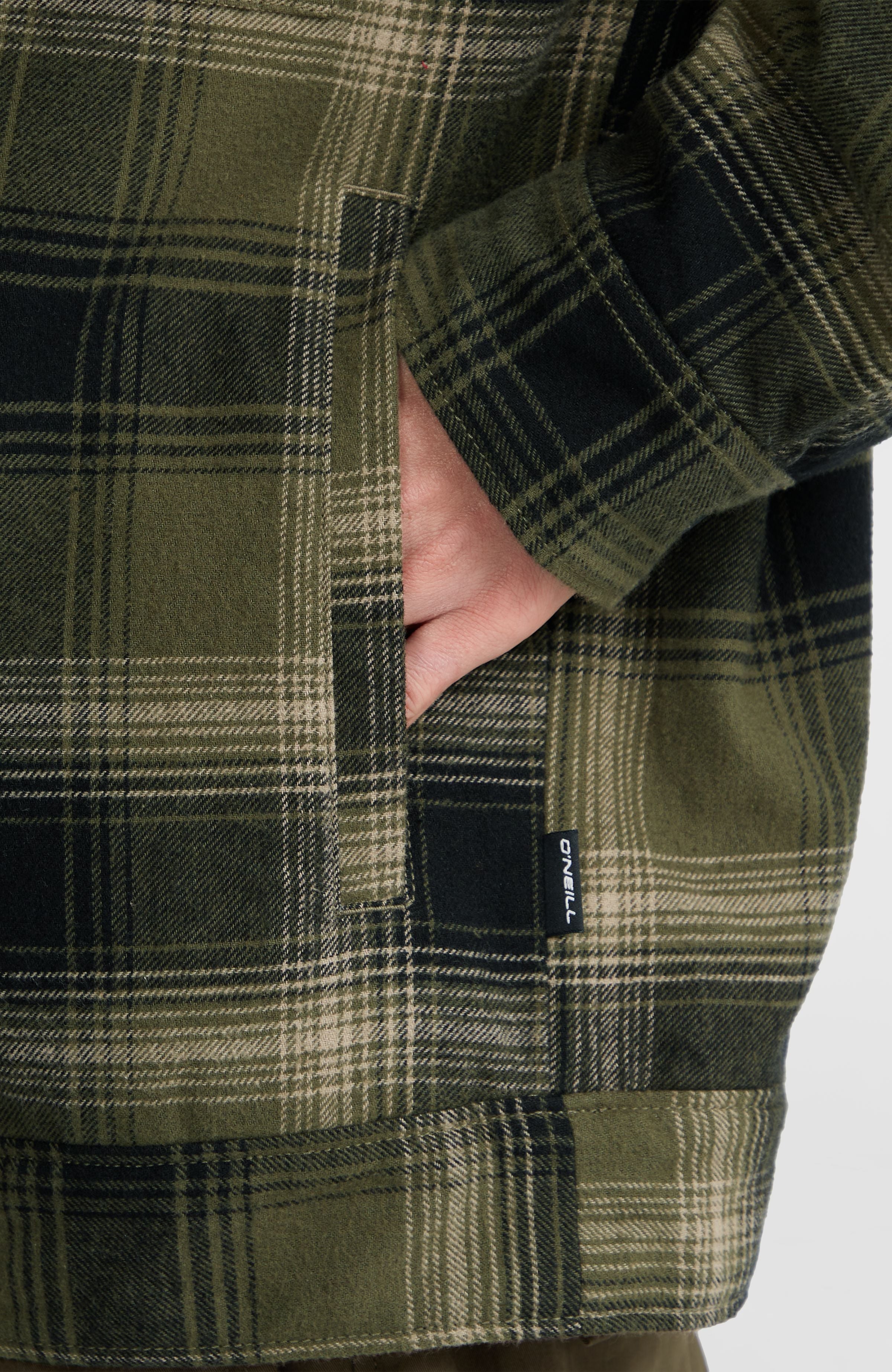 Fleece-Lined Jacket Men - Green Check Small