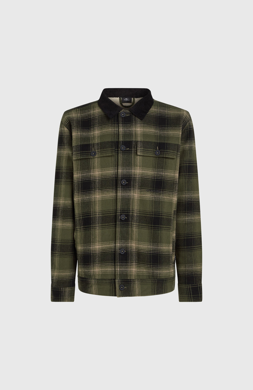 Fleece-Lined Jacket Men - Green Check Small
