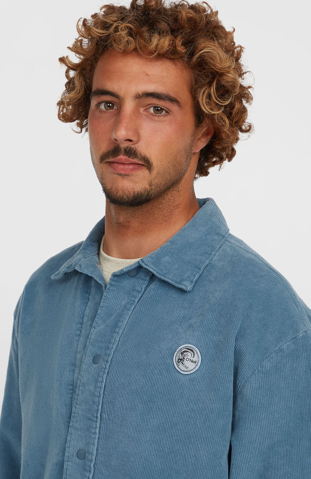Cord Coach Jacket Men - Copen Blue