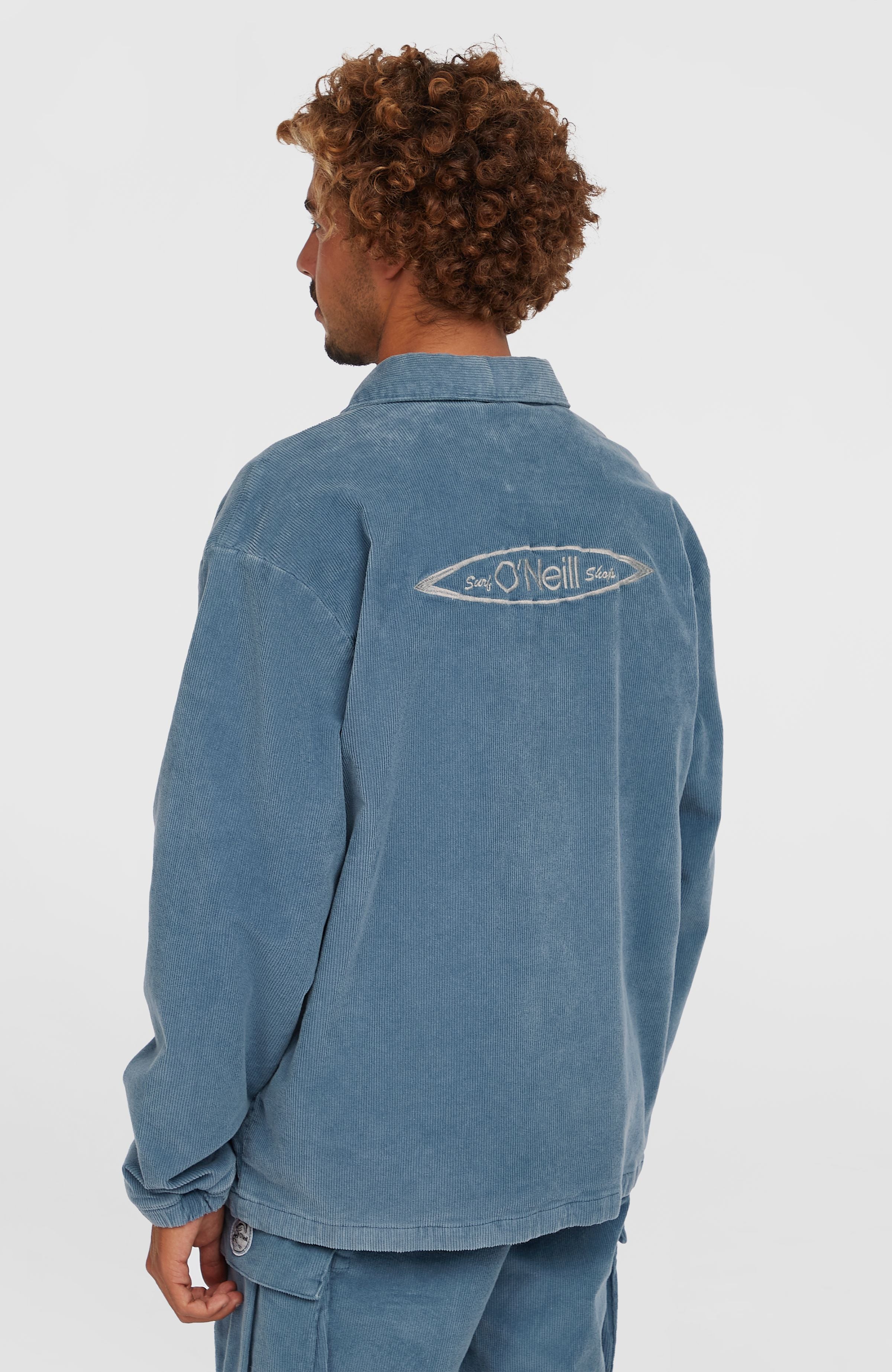 Cord Coach Jacket Men - Copen Blue