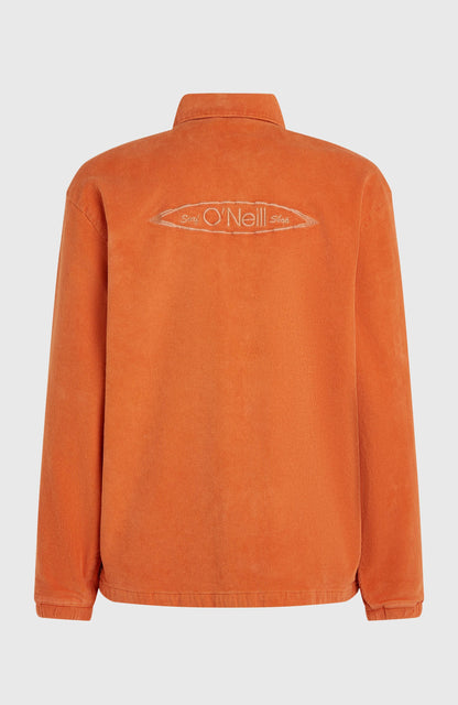 Cord Coach Jacket Men - Cinnamon Stick
